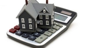 calculator and mini house