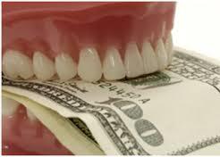 denture and money 