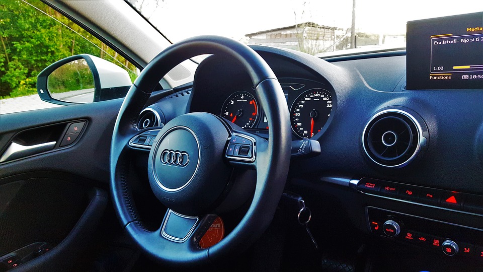 inside a car