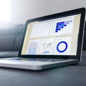 an accounting program on display